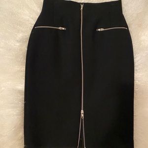 Zara Woman Sexy Black Pencil Skirt Zip  (medium)